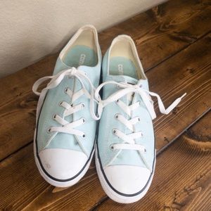 All Star Converse low top light blue 10